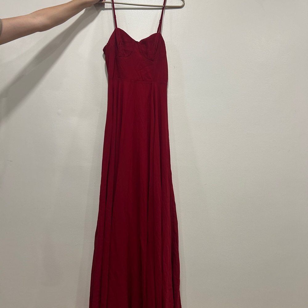 Lulu's Striking Red Maxi Dress